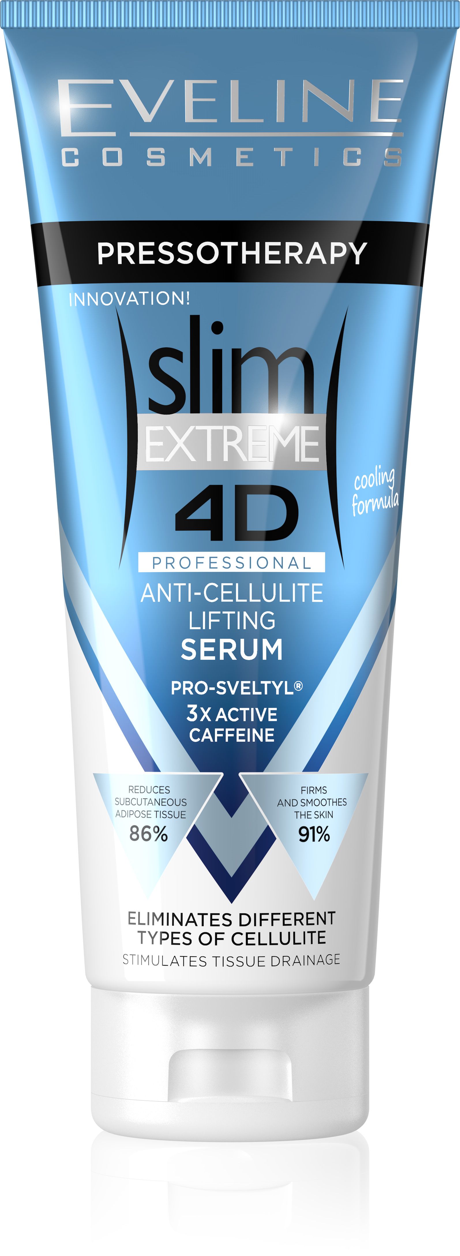 Eveline SLIM EXTREME 4D Presotherapy anti-cellulite liftingové sérum s chladivým efektem 250 ml Eveline