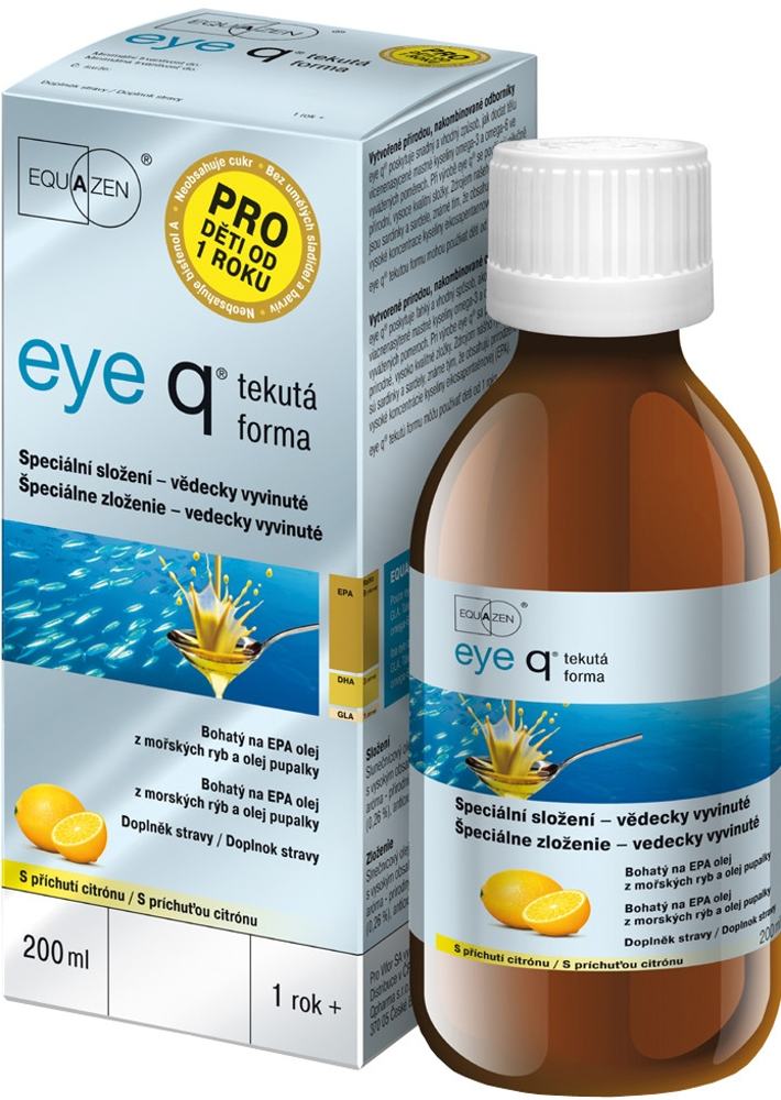 Eye q příchuť citron tekutá forma 200 ml Eye q