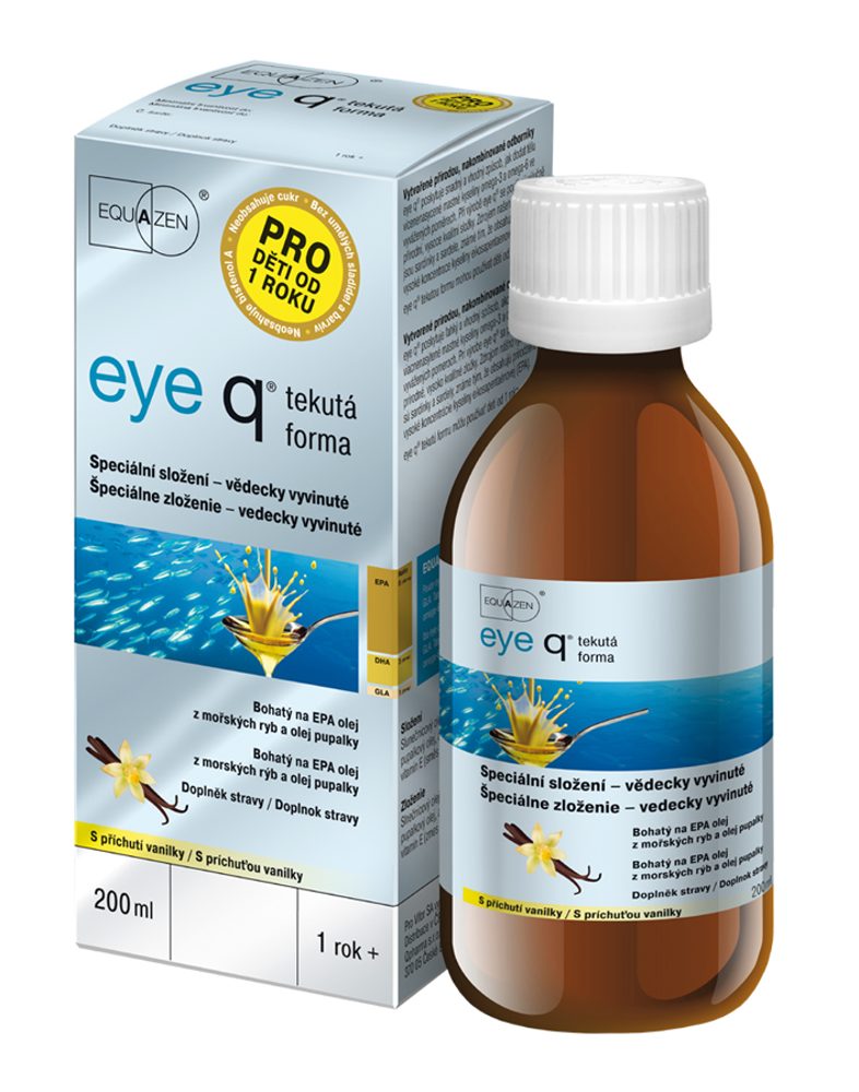 Eye q příchuť vanilka tekutá forma 200 ml Eye q
