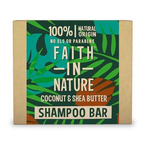 Faith in Nature Tuhý šampon Kokos a bambucké máslo 85 g Faith in Nature