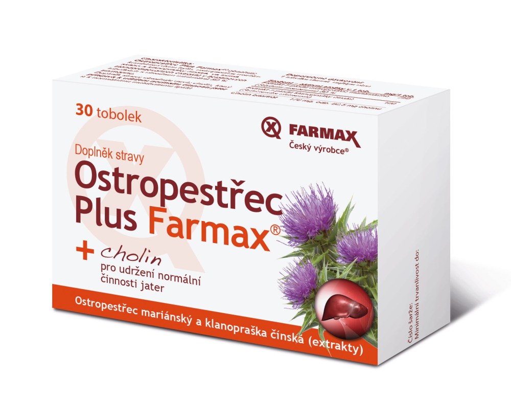 Farmax Ostropestřec Plus 30 tobolek Farmax