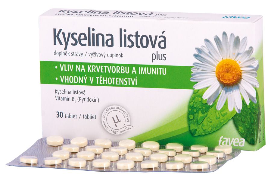 Favea Kyselina listová plus 30 tablet Favea
