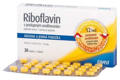 Favea Riboflavin s postupným uvolňováním 30 tablet Favea