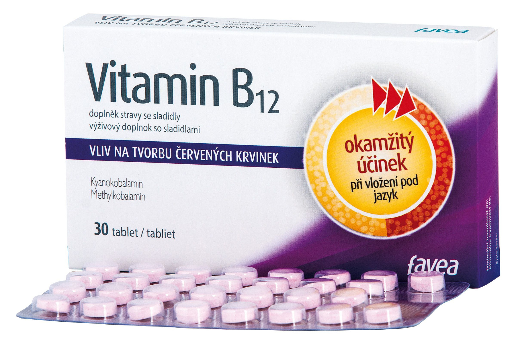 Favea Vitamín B12 30 tablet Favea