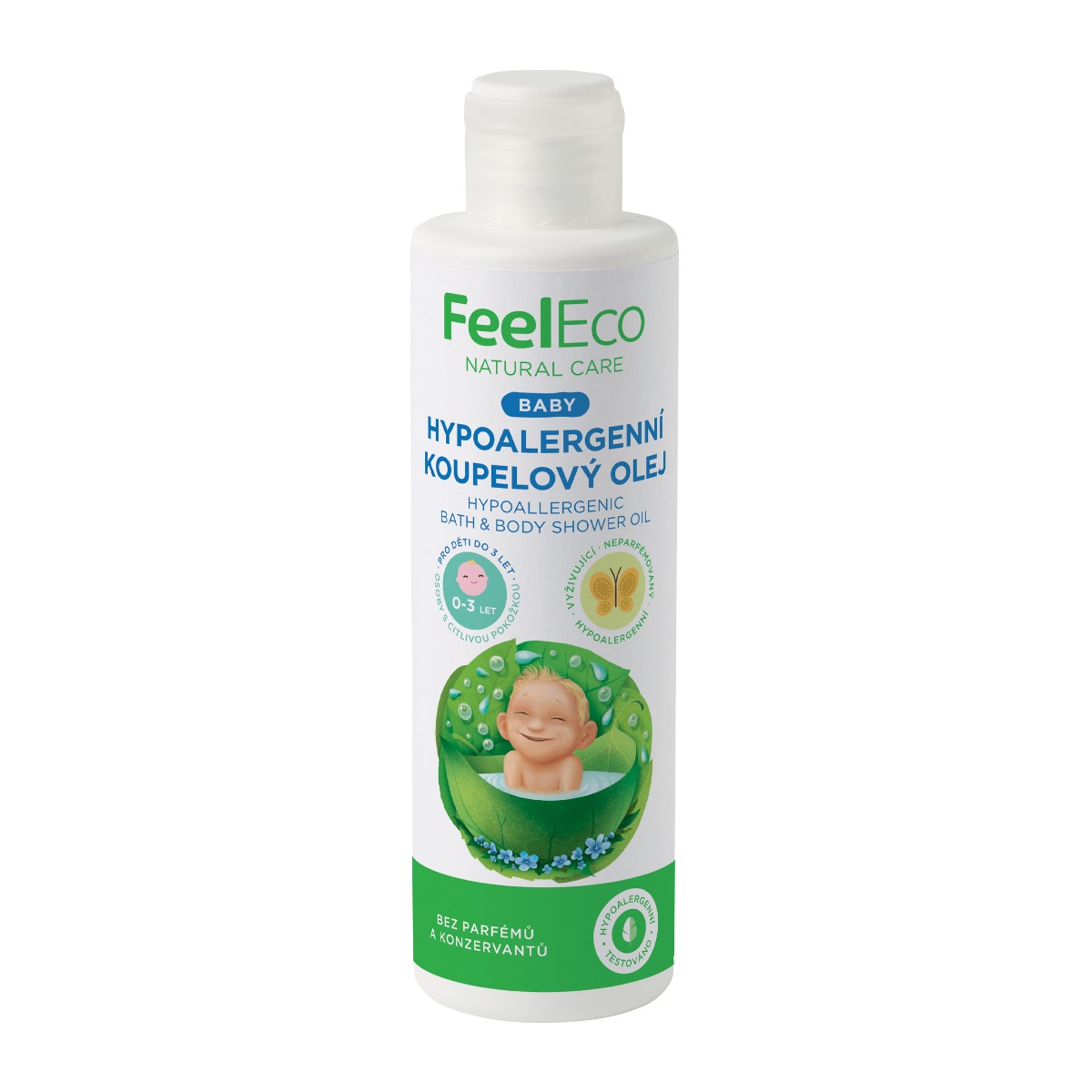 Feel Eco Baby Hypoalergenní koupelový olej 200 ml Feel Eco