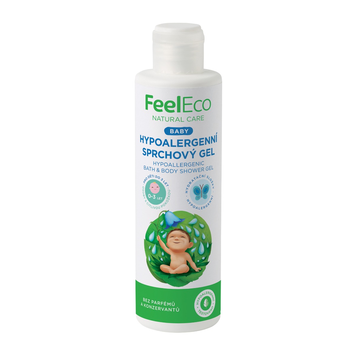 Feel Eco Baby Hypoalergenní sprchový gel 200 ml Feel Eco