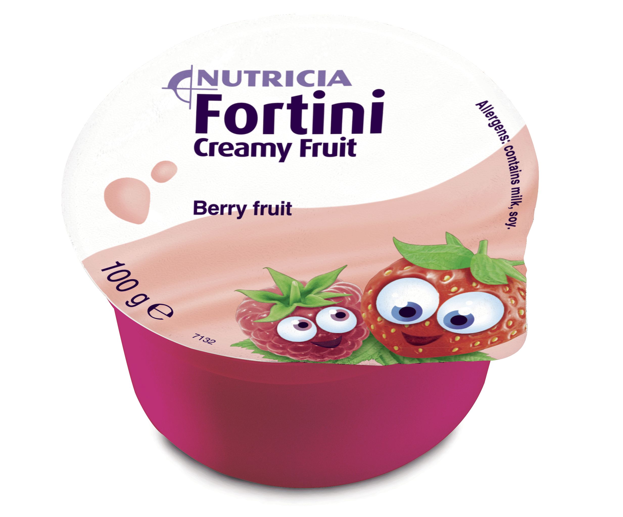 Fortini Creamy Fruit Multi Fibre Červené ovoce 4x100 g Fortini