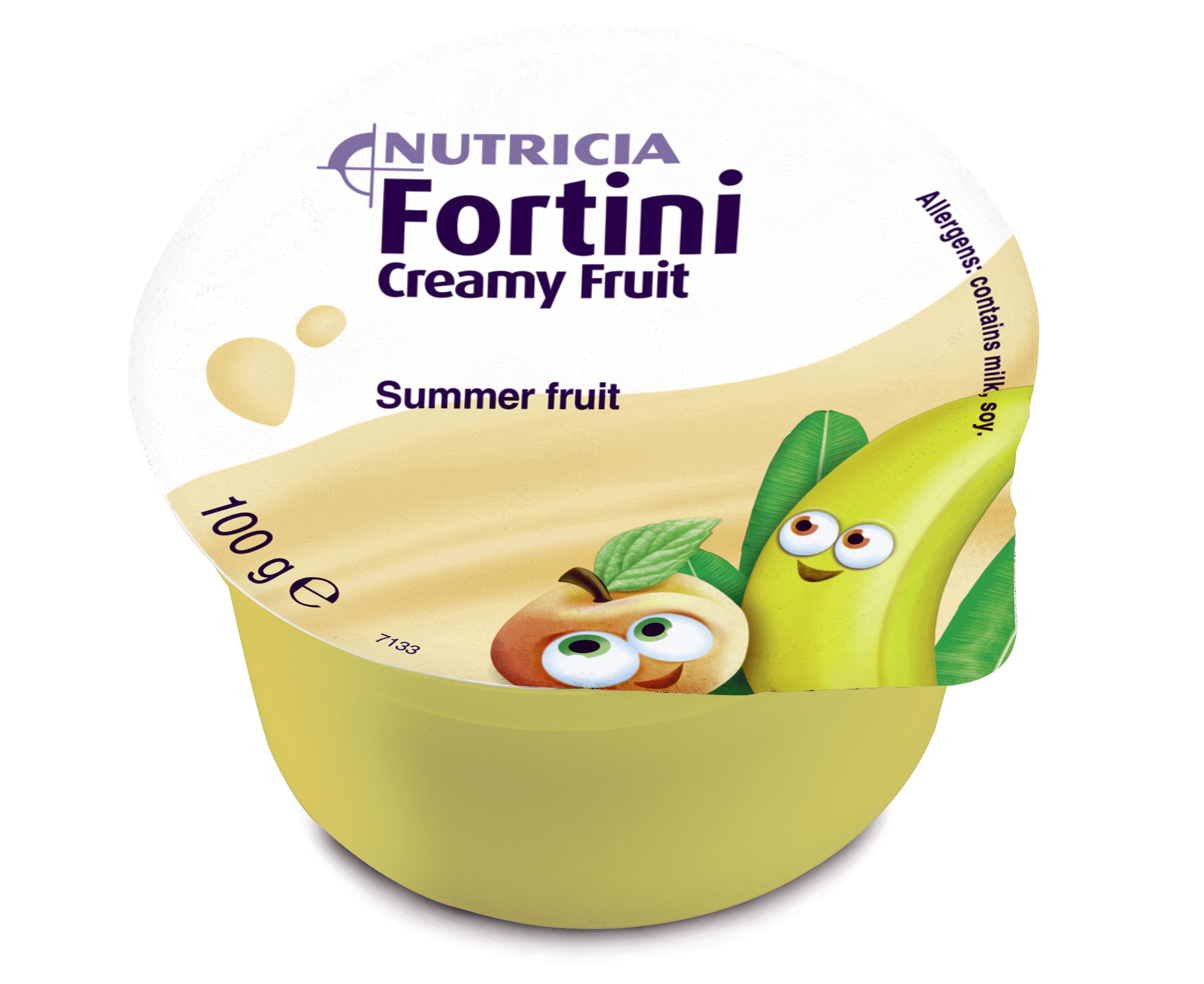 Fortini Creamy Fruit Multi Fibre Letní ovoce 4x100 g Fortini