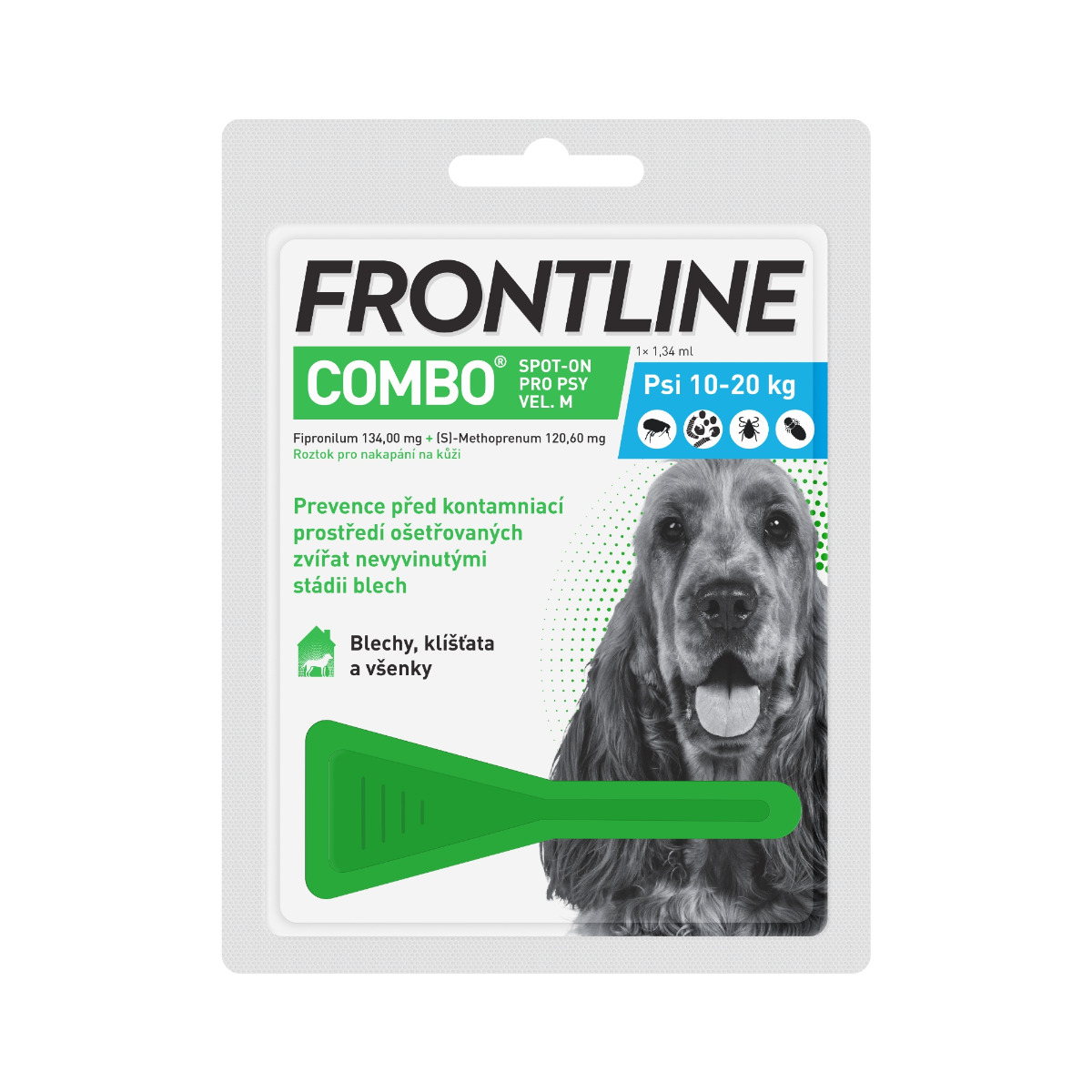 Frontline COMBO Spot on Dog M 1.34 ml 10-20 kg 1 pipeta Frontline