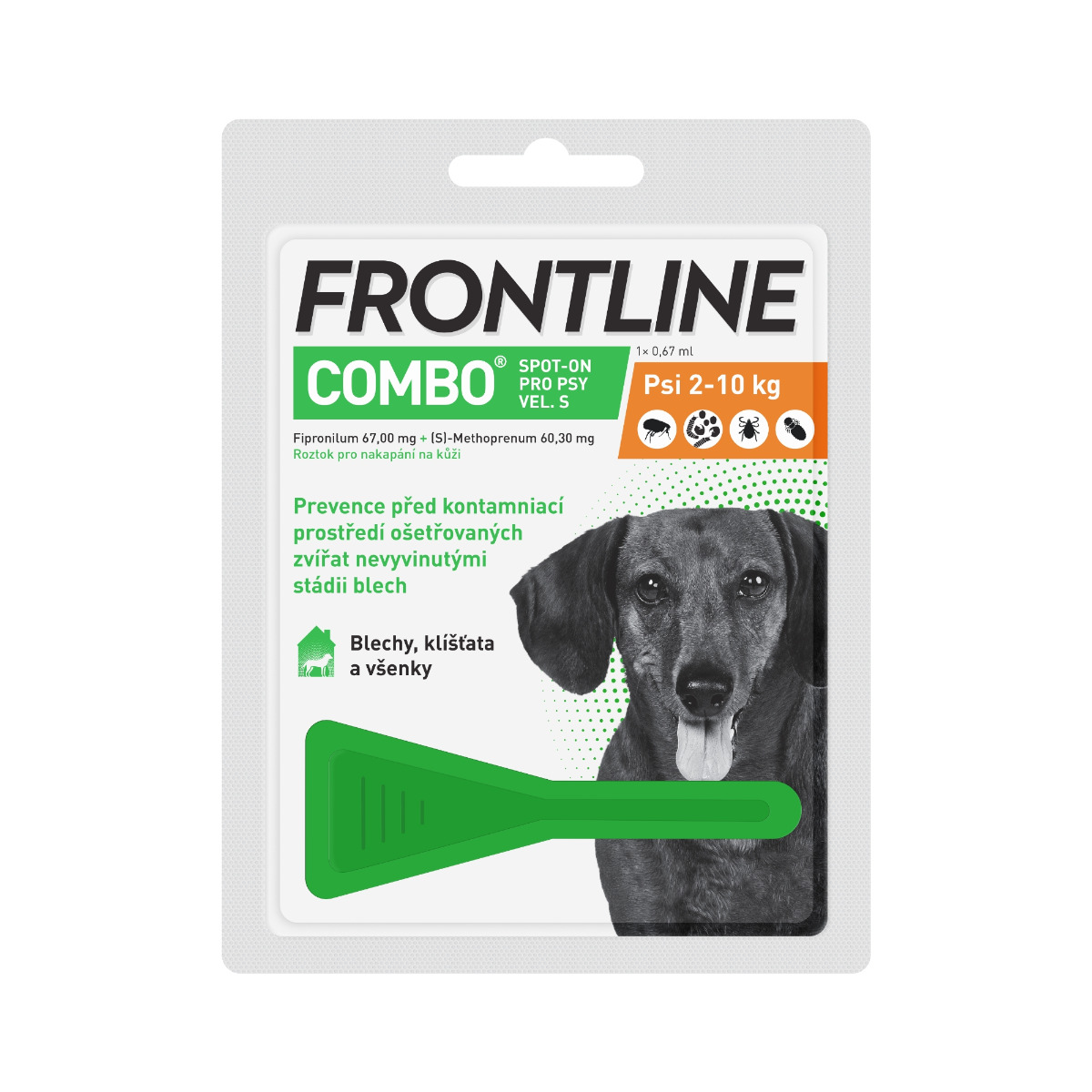 Frontline COMBO Spot on Dog S 0.67 ml 1 pipeta Frontline