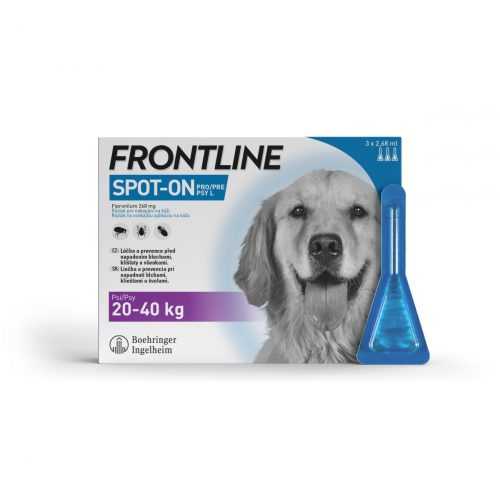 Frontline Spot on Dog L 2.68 ml pes 20-40 kg 3 pipety Frontline