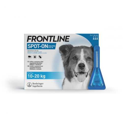 Frontline Spot on Dog M 1.34 ml pes 10-20 kg 3 pipety Frontline