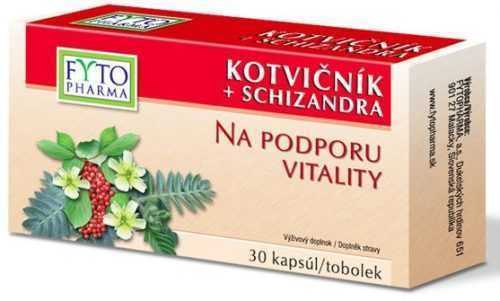 Fytopharma Kotvičník + Schizandra tobolky na podporu vitality 30 ks Fytopharma