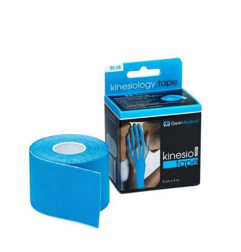 GM Kinesio tape 5 cmx5 m tejpovací páska modrá GM