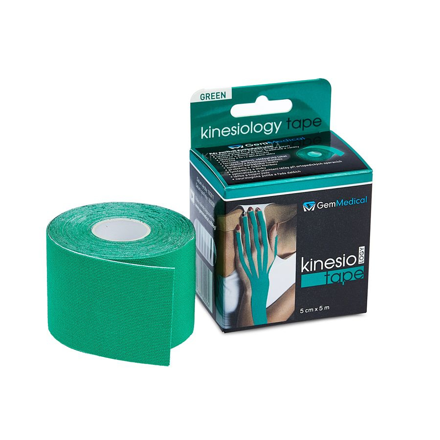 GM Kinesio tape 5 cmx5 m tejpovací páska zelená GM