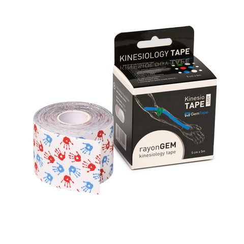 GM rayon kinesiology tape hedvábný 5cm x 5m hands GM