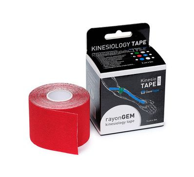 GM rayon kinesiology tape hedvábný 5cm x 5m red GM