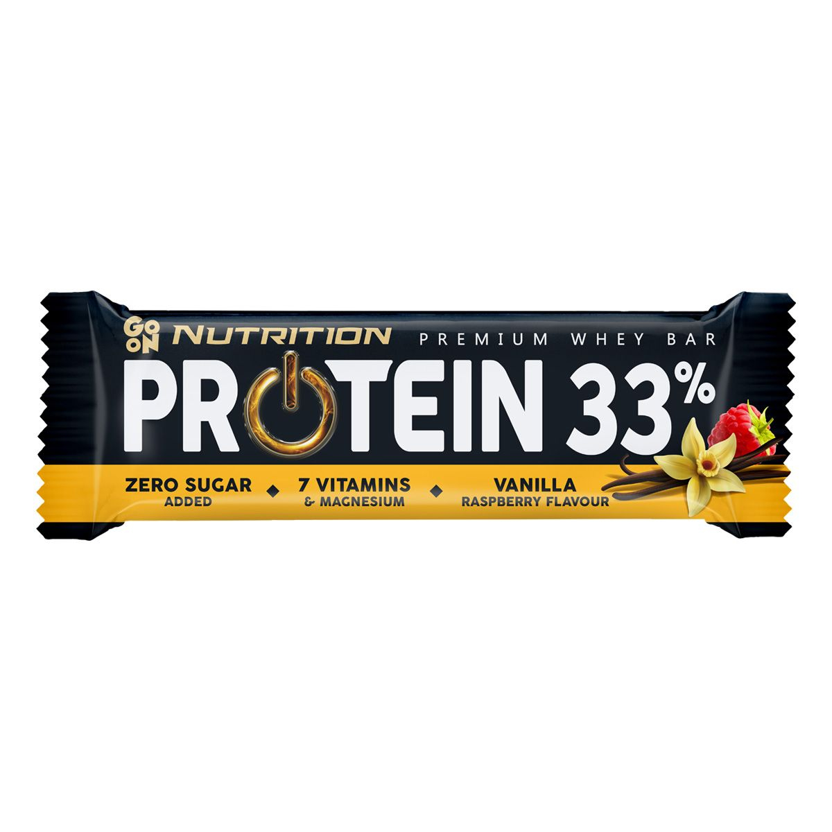 GO ON! Proteinová tyčinka 33% vanilka malina 50 g GO ON!