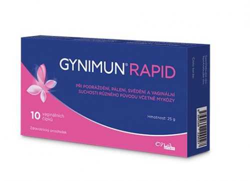 GYNIMUN Rapid 10 vaginálních čípků GYNIMUN
