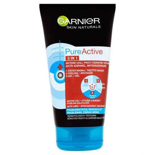 Garnier Pure Active Čisticí gel 3v1 na černé tečky 150 ml Garnier