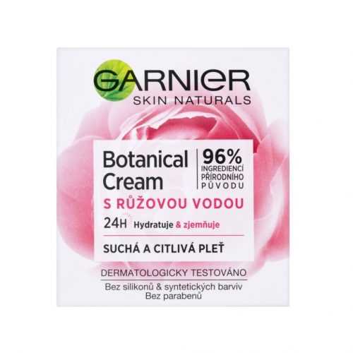 Garnier Skin Naturals Botanical Cream s růžovou vodou hydratační krém na suchou a citlivou pleť 50 ml Garnier
