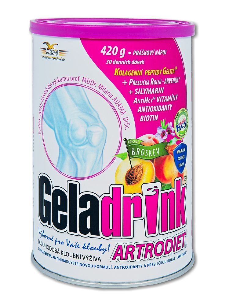 Geladrink Artrodiet broskev nápoj 420 g Geladrink