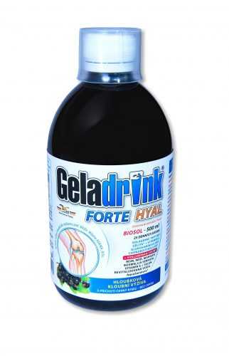 Geladrink FORTE HYAL biosol černý rybíz 500 ml Geladrink