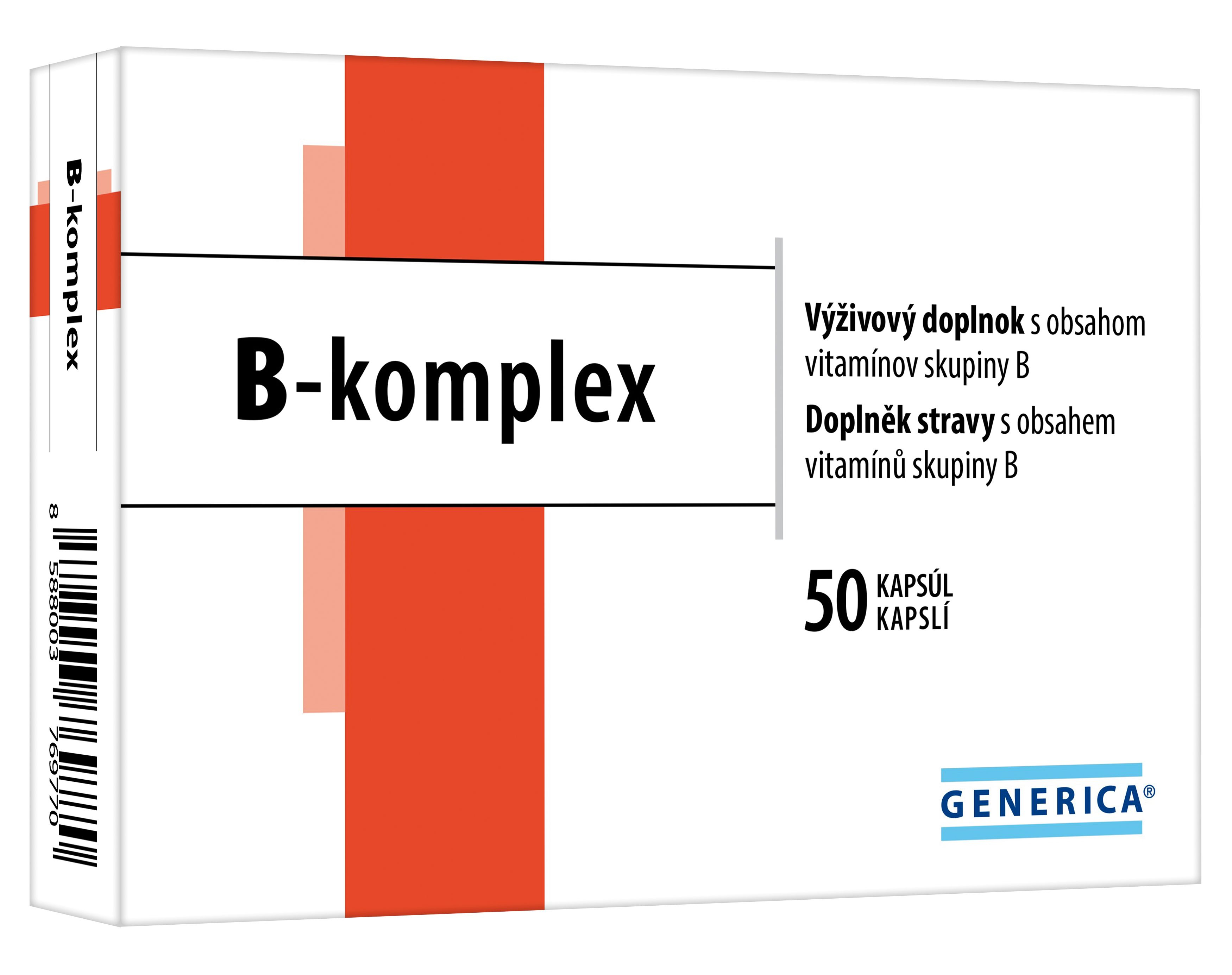 Generica B-komplex 50 kapslí Generica