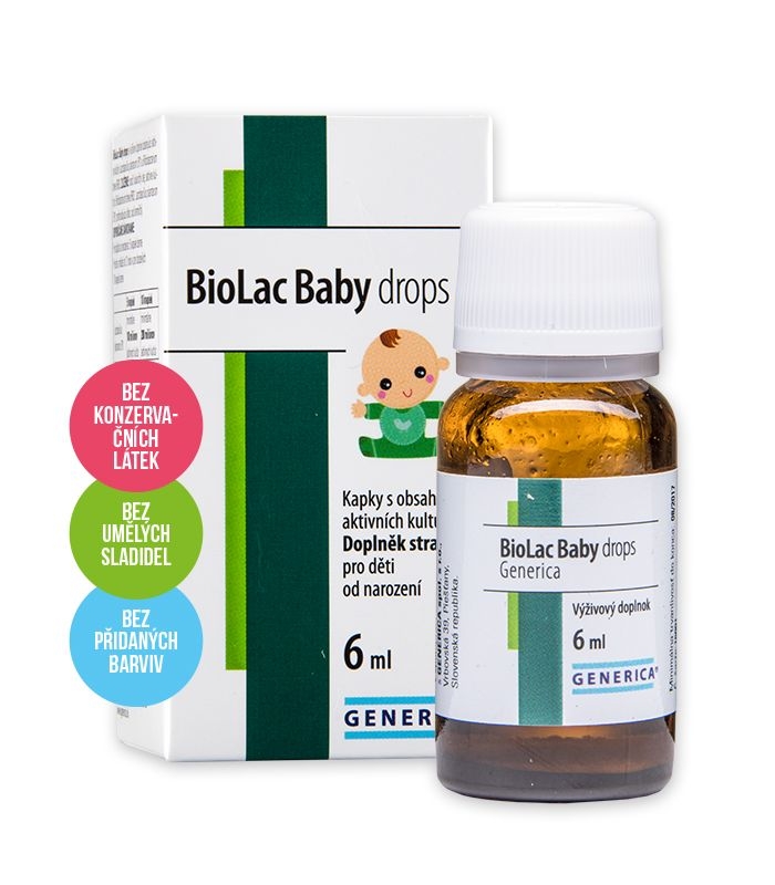 Generica BioLac Baby drops kapky 6 ml Generica