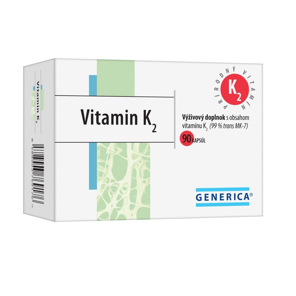 Generica Vitamin K2 90 kapslí Generica