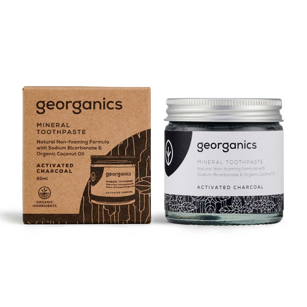 Georganics Aktivní uhlí minerální zubní pasta 60 ml Georganics