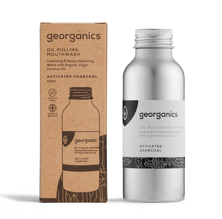 Georganics Aktivní uhlí ústní voda na olejové bázi 100 ml Georganics