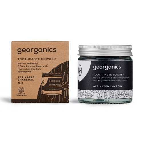 Georganics Aktivní uhlí zubní prášek 60 ml Georganics