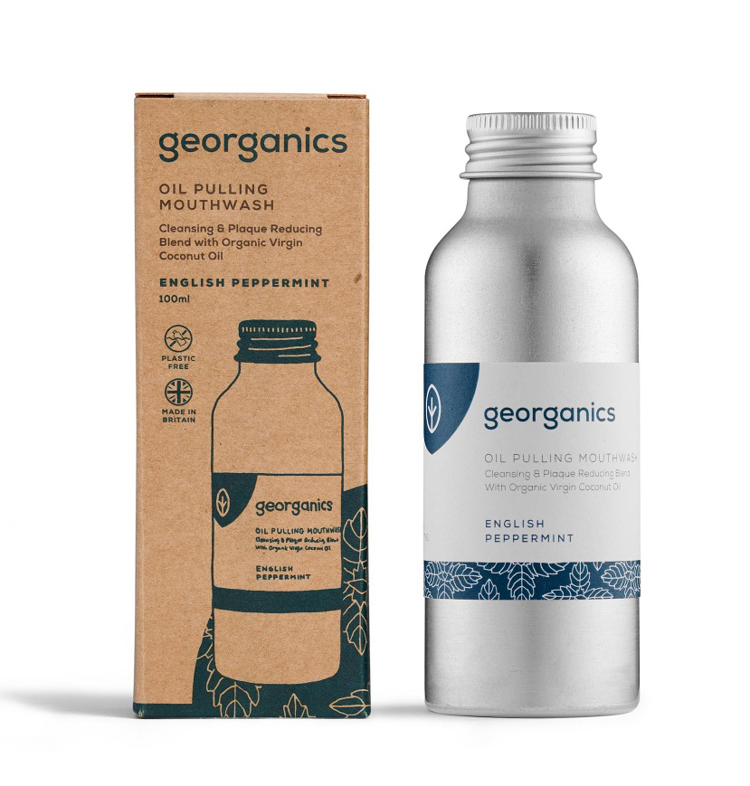 Georganics Anglická máta ústní voda na olejové bázi 100 ml Georganics