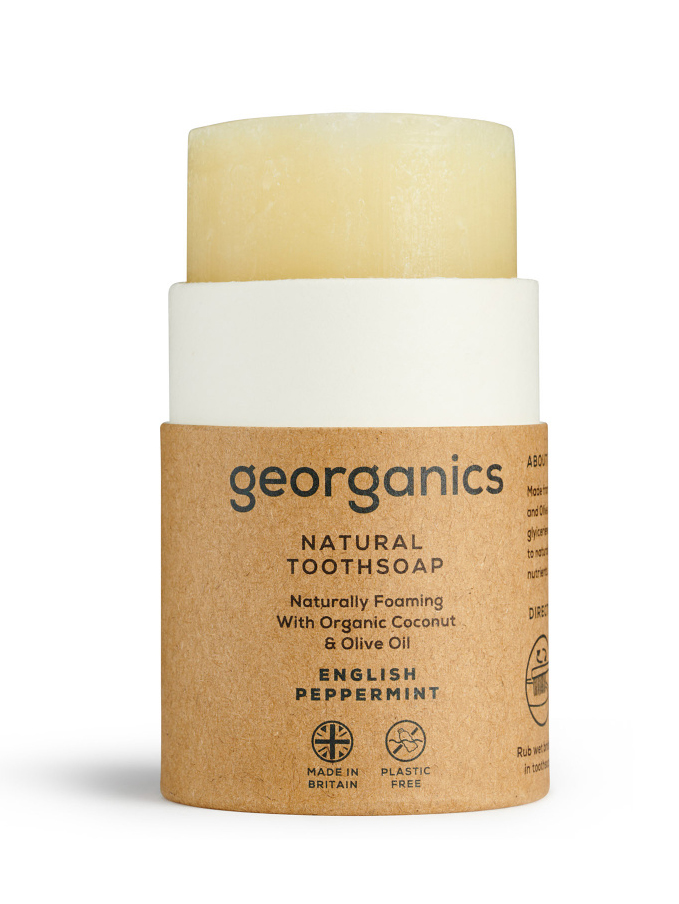 Georganics Mýdlo na zuby Anglická máta 60 ml Georganics