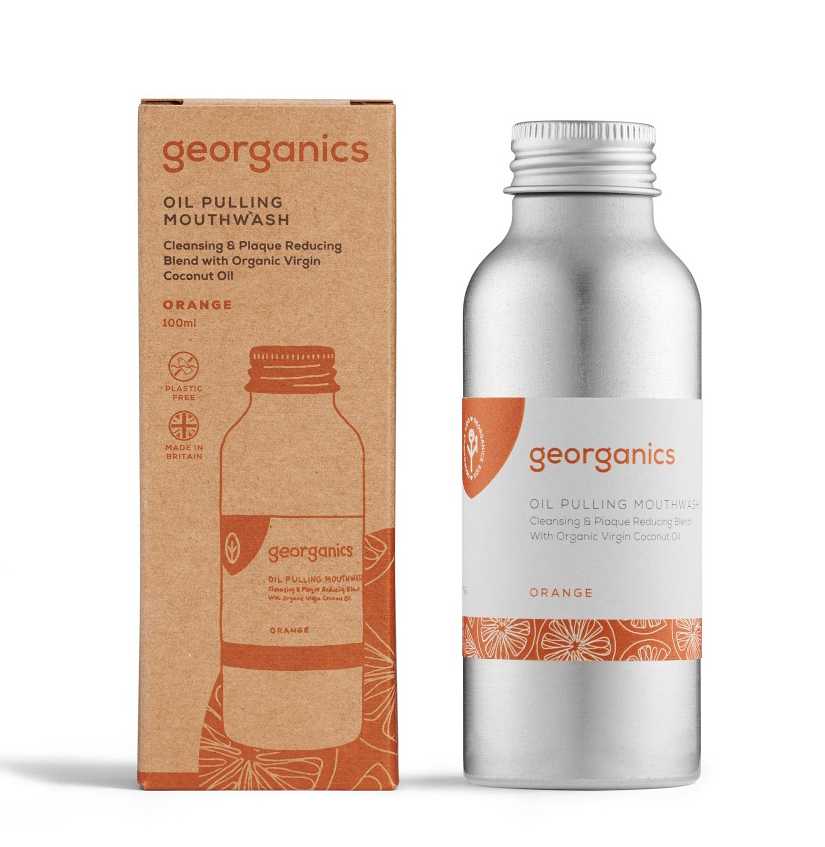 Georganics Pomeranč ústní voda na olejové bázi 100 ml Georganics