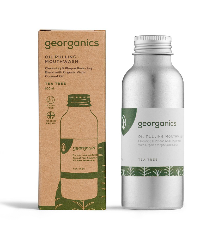 Georganics Tea Tree ústní voda na olejové bázi 100 ml Georganics