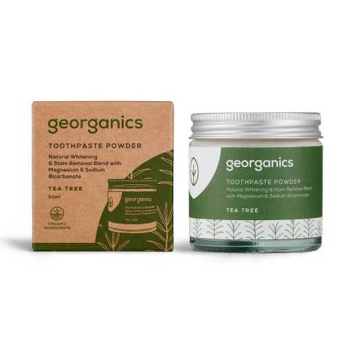 Georganics Tea Tree zubní prášek 60 ml Georganics