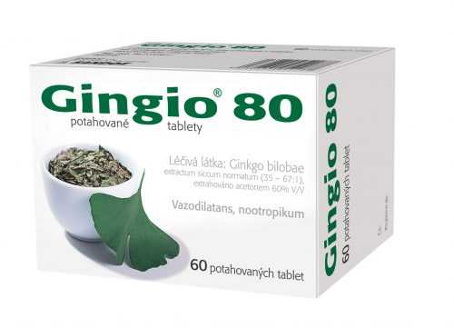 Gingio 80 60 potahovaných tablet Gingio
