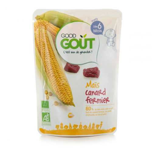 Good Gout BIO Kukuřice s kachním masem 6m+ 190 g Good Gout