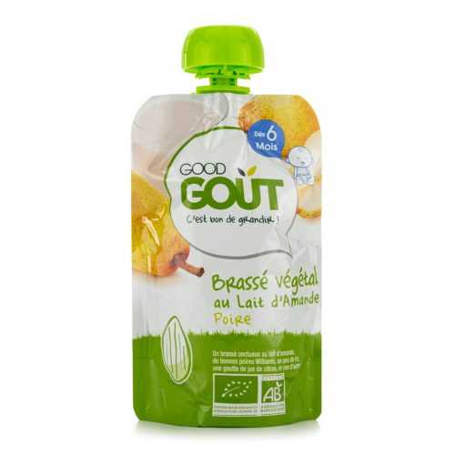 Good Gout BIO Mandlový dezert s hruškou 6m+ kapsička 90 g Good Gout