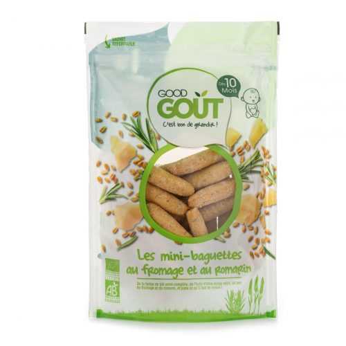 Good Gout BIO Mini bagetky s rozmarýnem a sýrem 10m+ 70 g Good Gout