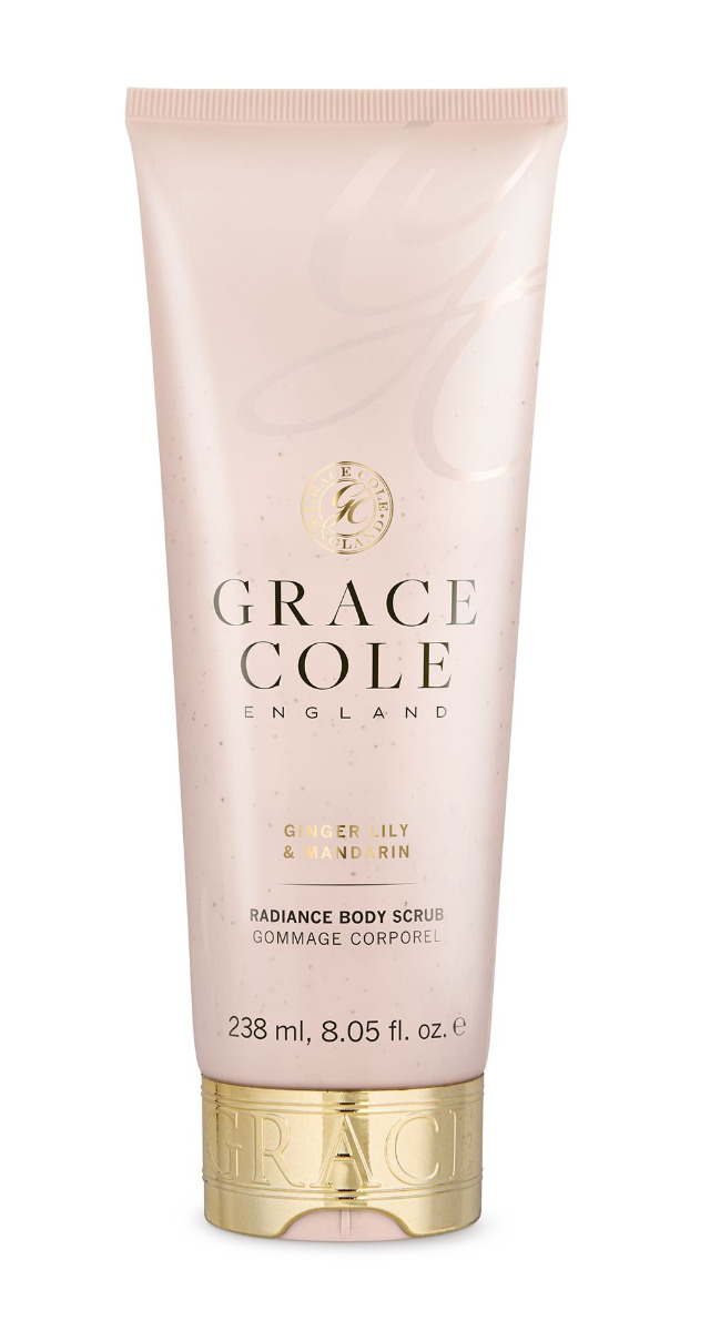 Grace Cole Ginger Lily & Mandarin pečující tělový peeling 238 ml Grace Cole