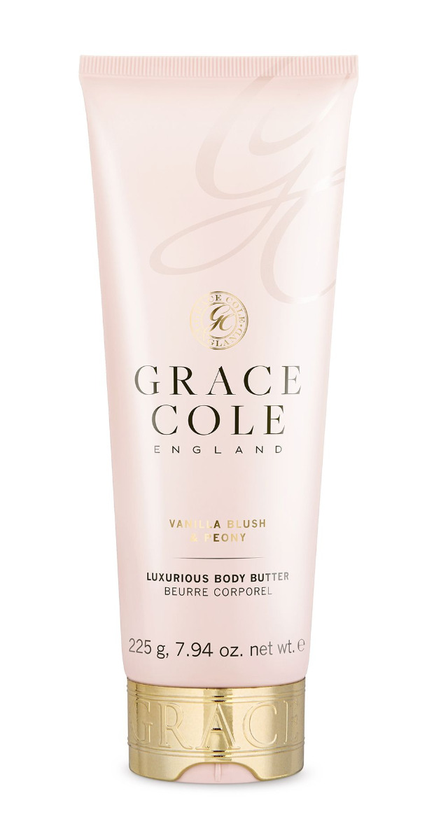 Grace Cole Vanilla Blush & Peony tělové máslo 225 g Grace Cole