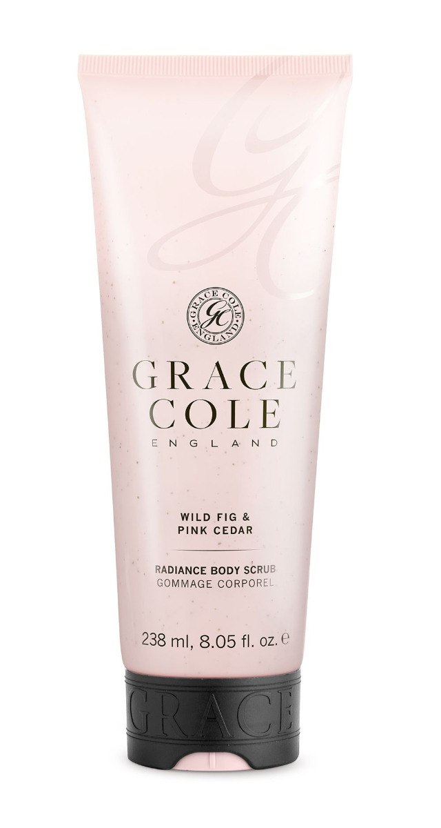 Grace Cole Wild Fig & Pink Cedar pečující tělový peeling 238 ml Grace Cole