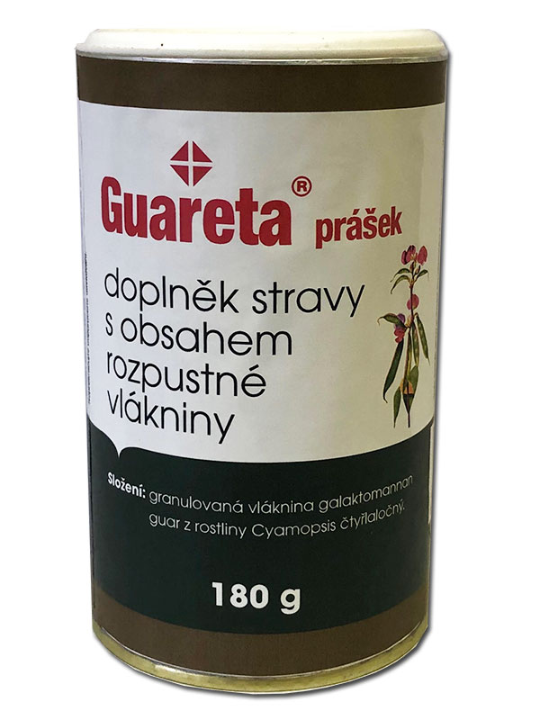 Guareta Prášek s obsahem rozpustné vlákniny 180 g Guareta