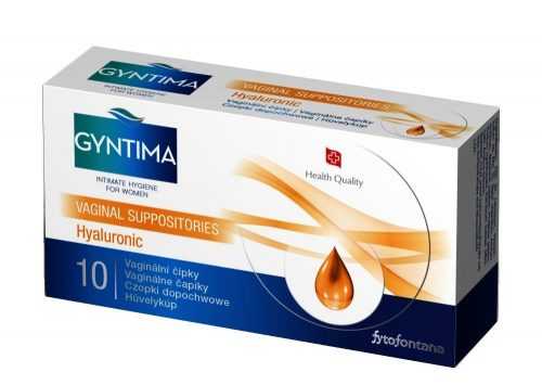 Gyntima Hyaluronic vaginální čípky 10 ks Gyntima