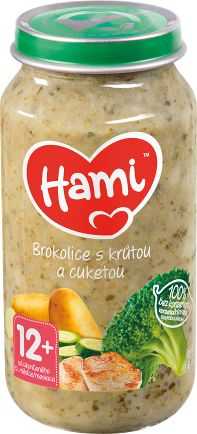 Hami Brokolice s krůtou a cuketou 12+ masozeleninový příkrm 250 g Hami