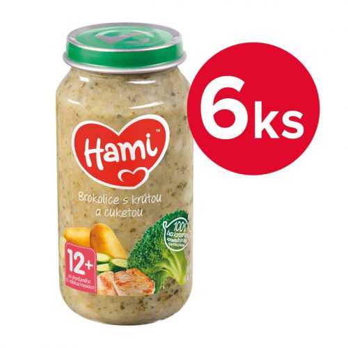 Hami Brokolice s krůtou a cuketou 12m+ 6x250 g Hami