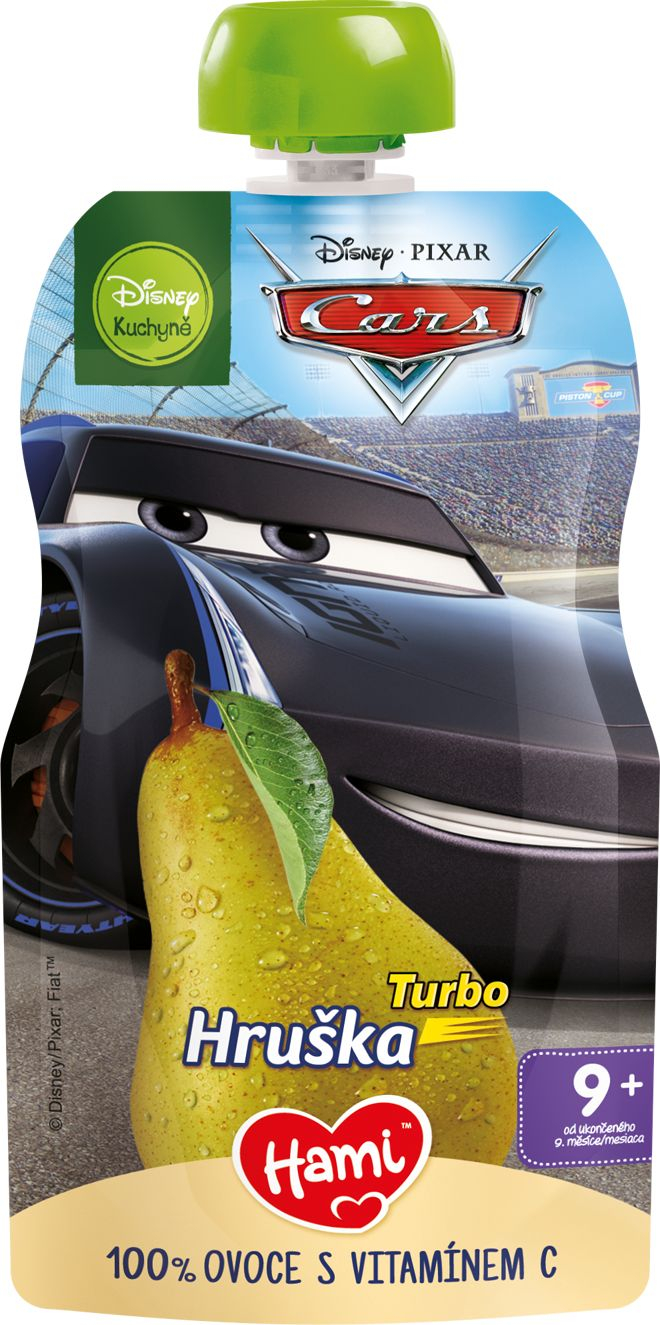 Hami Disney Cars hruška kapsička 6x110 g Hami